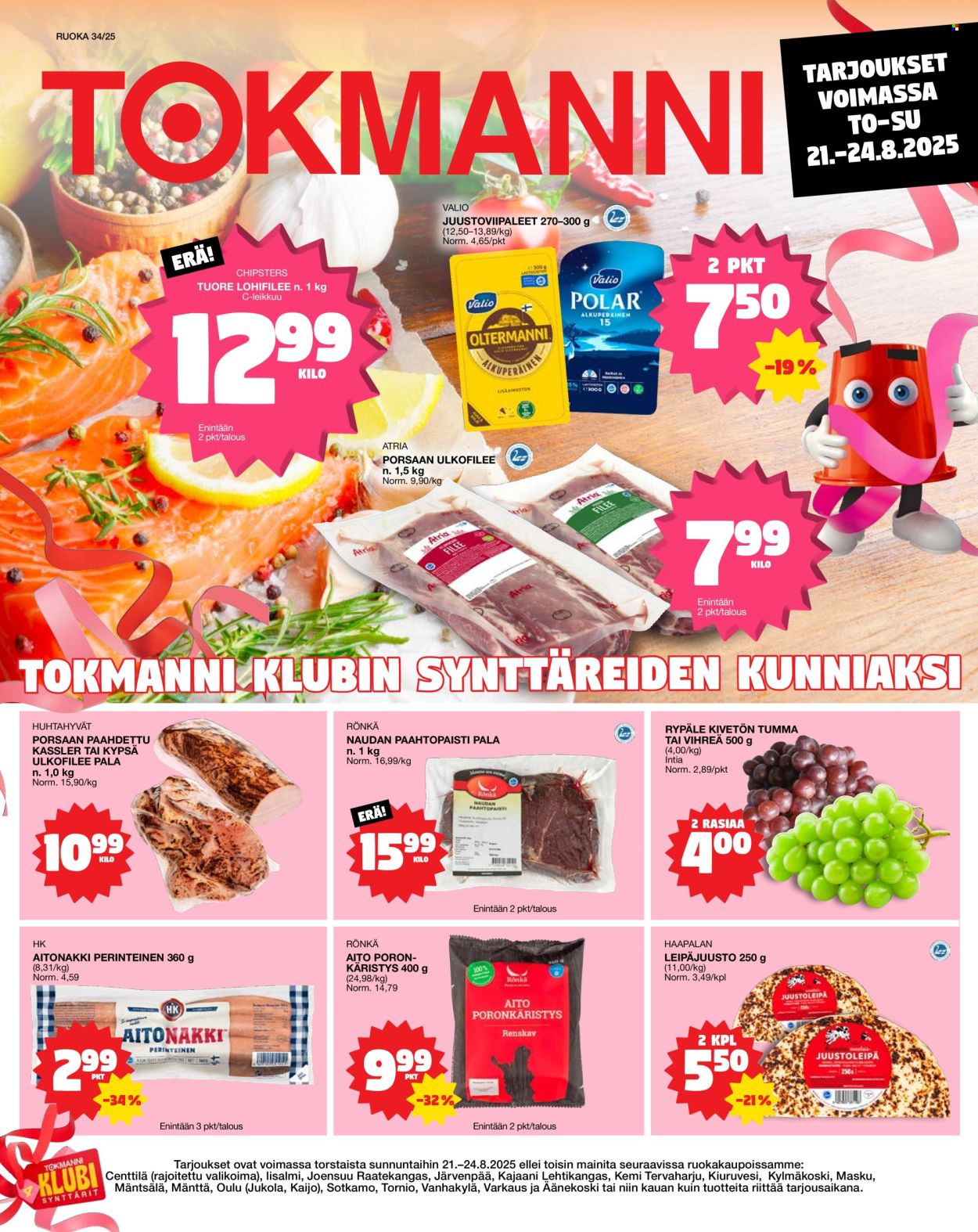 Tokmanni tarjoukset - 21.08.2025 - 24.08.2025. Sivu 1