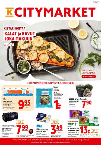 K-citymarket tarjoukset  - 21.08.2025 - 31.08.2025.