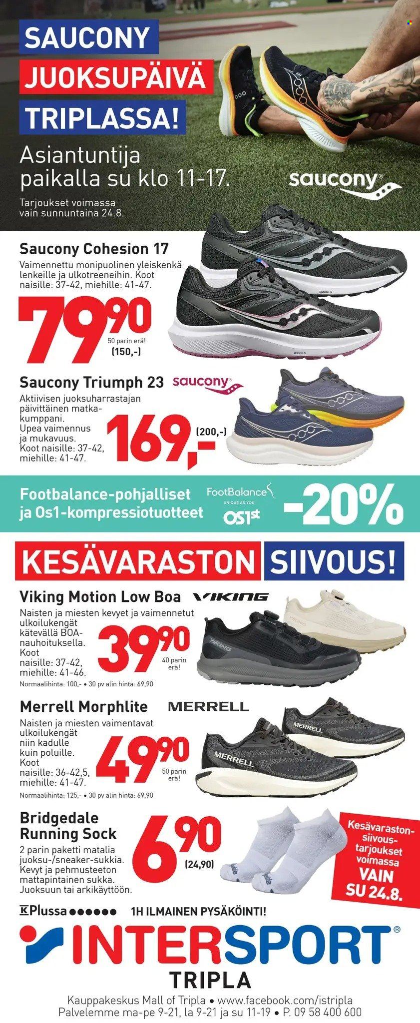 Intersport tarjoukset - 24.08.2025 - 24.08.2025. Sivu 1