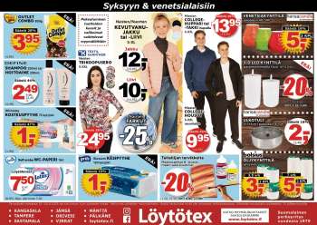 Löytötex tarjoukset  - 20.08.2025 - 26.08.2025.