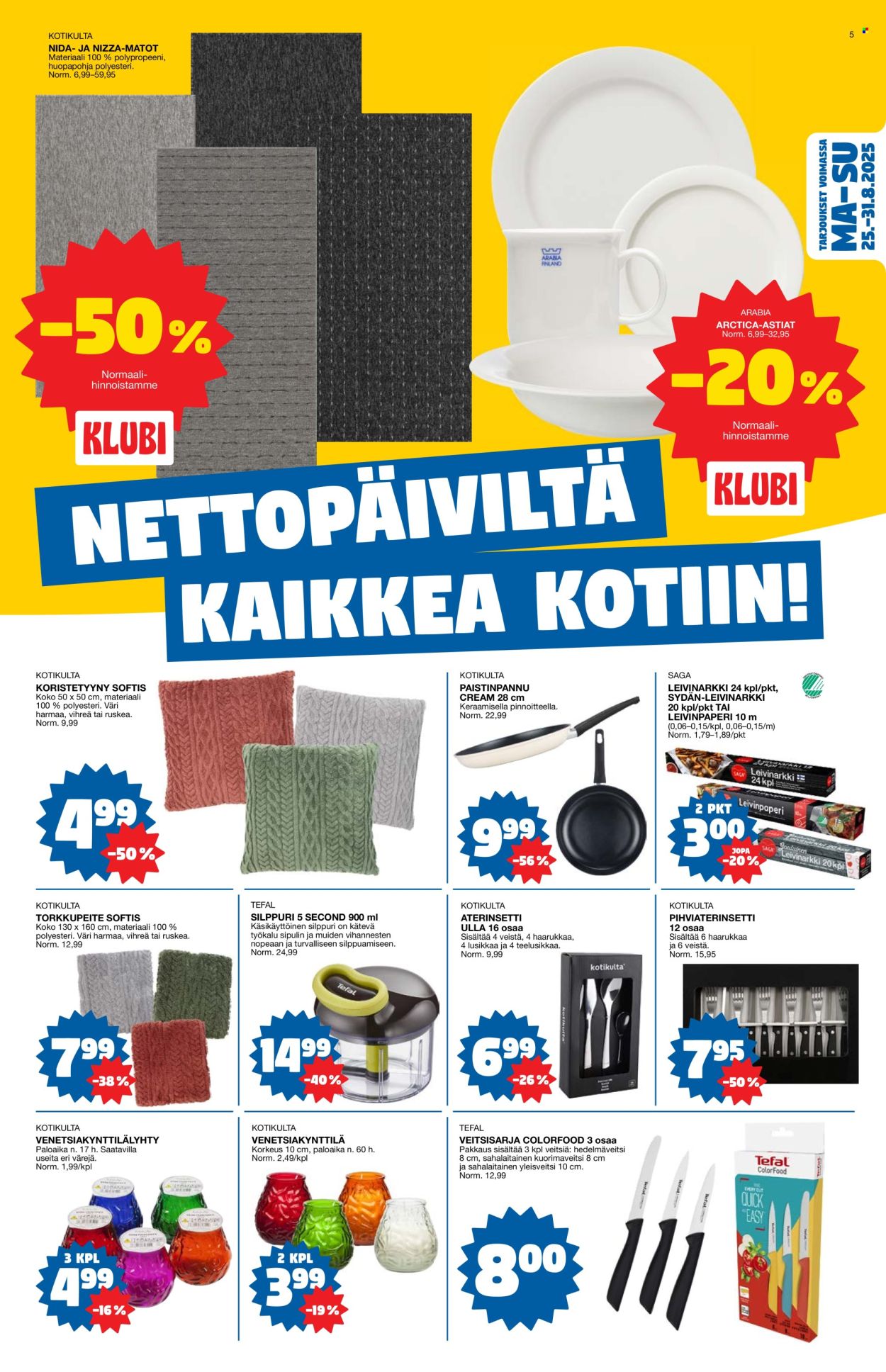 Tokmanni tarjoukset - 25.08.2025 - 31.08.2025. Sivu 5