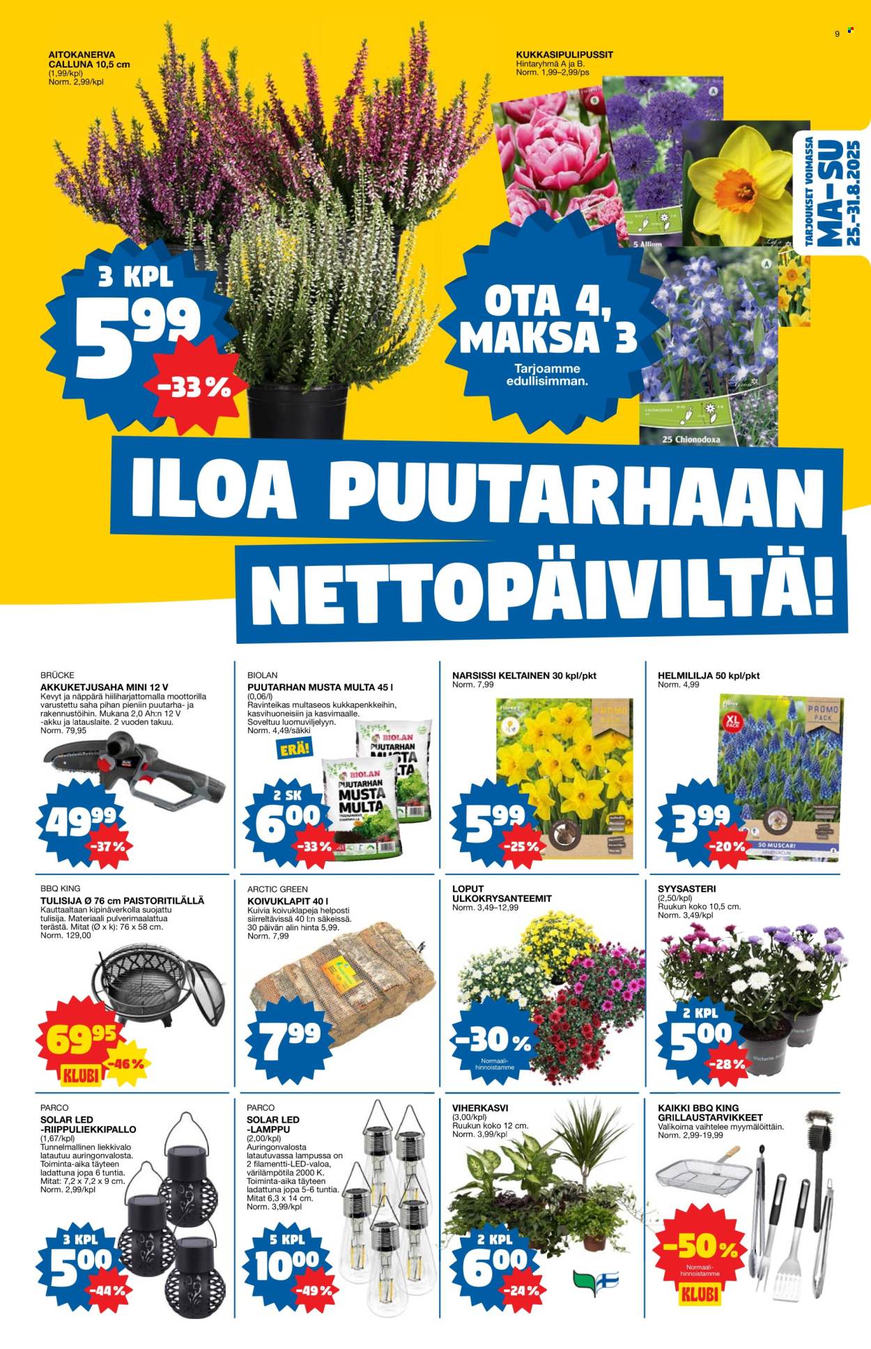 Tokmanni tarjoukset - 25.08.2025 - 31.08.2025. Sivu 9