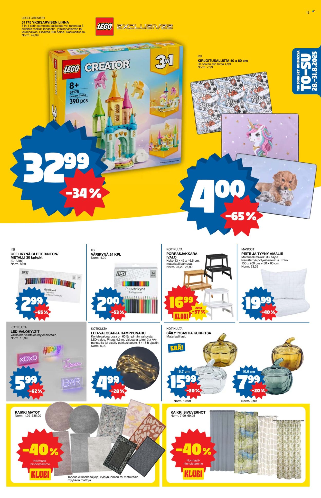 Tokmanni tarjoukset - 25.08.2025 - 31.08.2025. Sivu 13