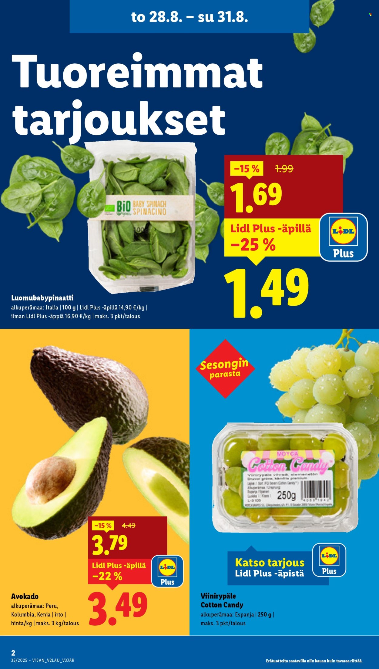 Lidl tarjoukset - 28.08.2025 - 03.09.2025. Sivu 2