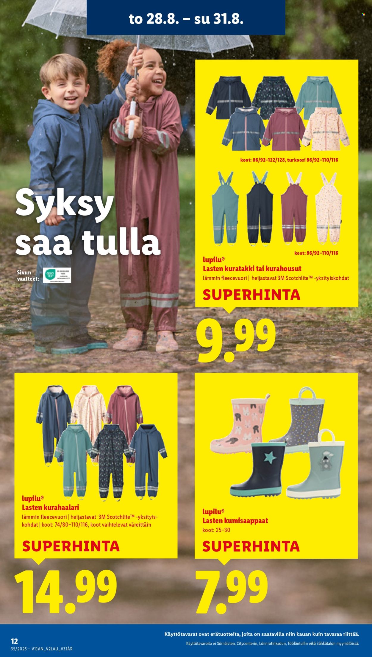 Lidl tarjoukset - 28.08.2025 - 03.09.2025. Sivu 12