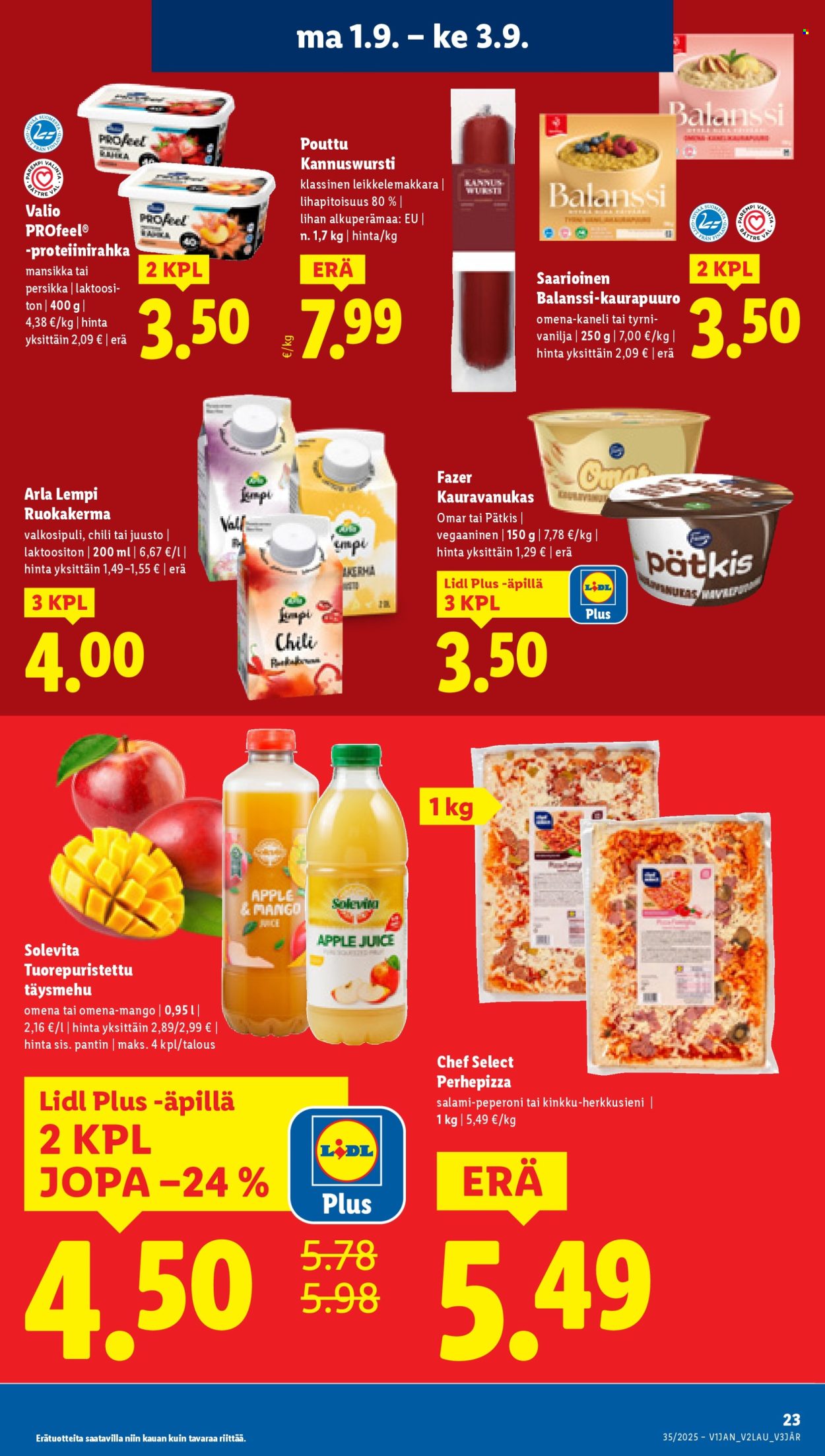 Lidl tarjoukset - 28.08.2025 - 03.09.2025. Sivu 25
