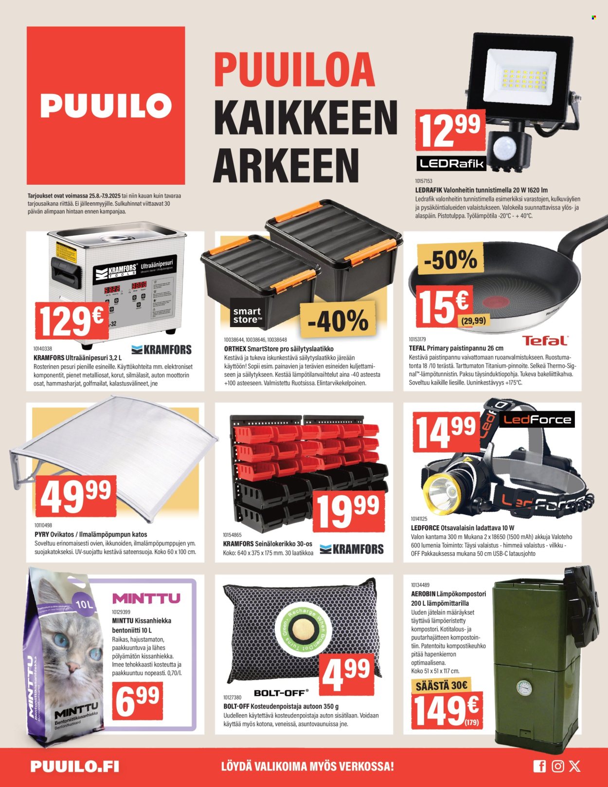 Puuilo tarjoukset - 25.08.2025 - 07.09.2025. Sivu 1