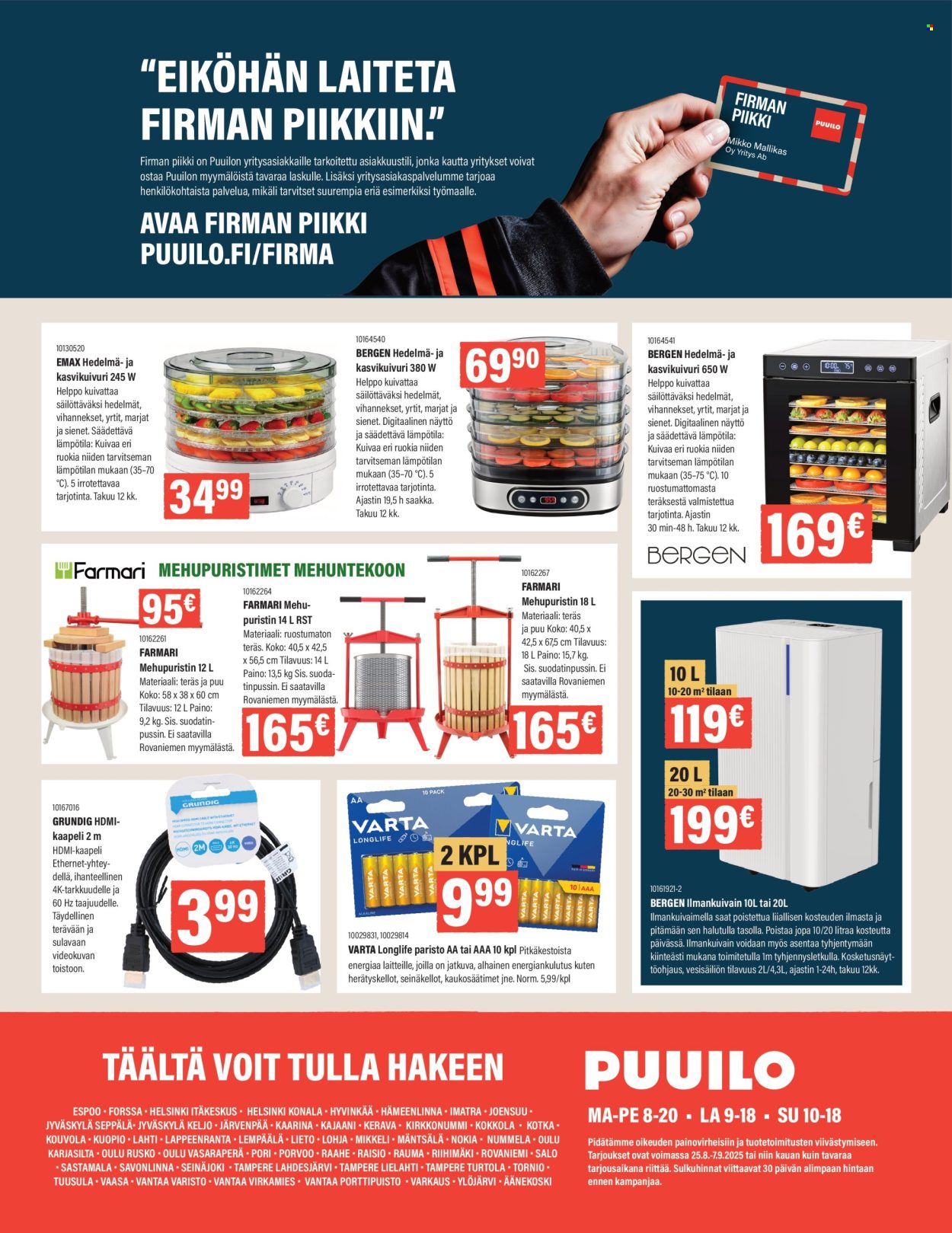 Puuilo tarjoukset - 25.08.2025 - 07.09.2025. Sivu 16