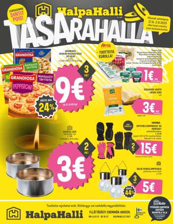 HalpaHalli tarjoukset  - 27.08.2025 - 02.09.2025.