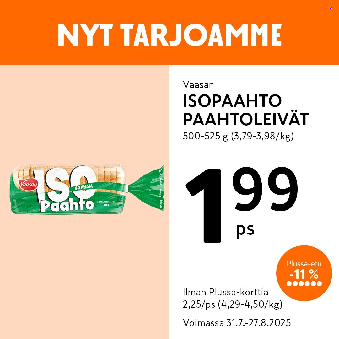 K-market tarjoukset - 31.07.2025 - 27.08.2025. Sivu 3