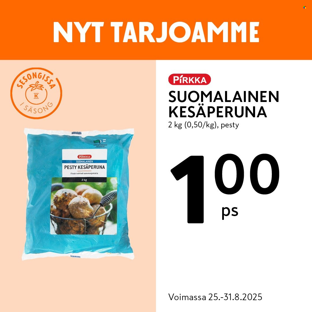K-market tarjoukset - 25.08.2025 - 31.08.2025. Sivu 1