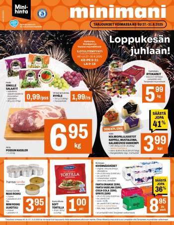 Minimani tarjoukset  - 27.08.2025 - 31.08.2025.