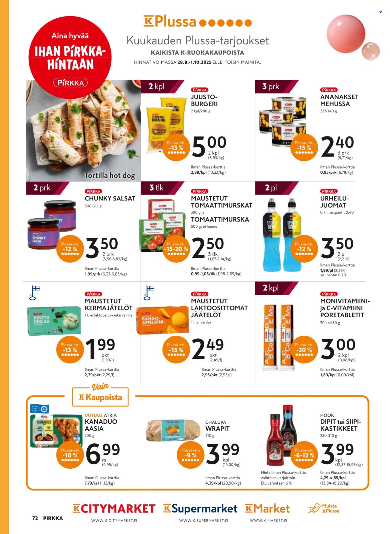 K-market tarjoukset - 27.08.2025 - 30.09.2025. Sivu 72