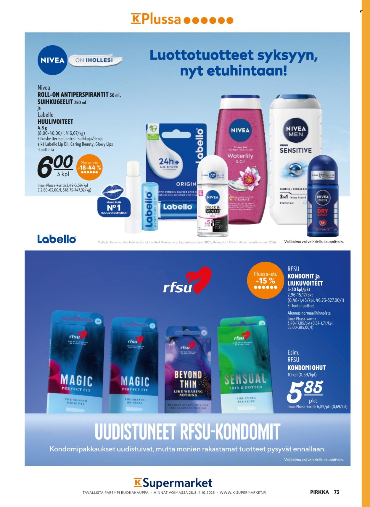 K-market tarjoukset - 27.08.2025 - 30.09.2025. Sivu 73