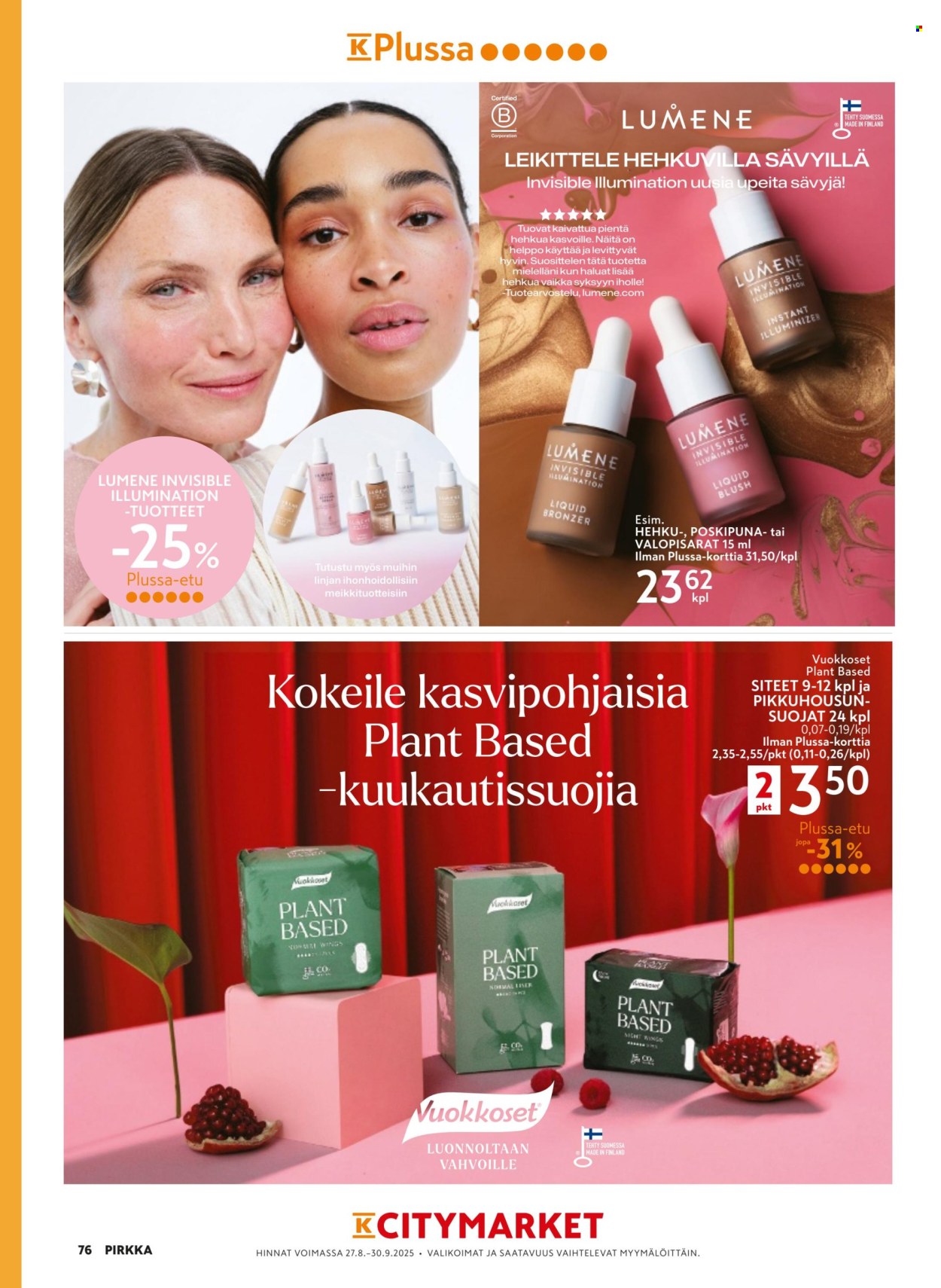 K-market tarjoukset - 27.08.2025 - 30.09.2025. Sivu 76