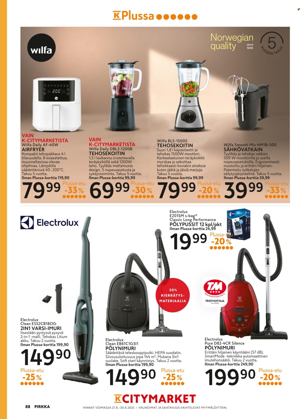 K-market tarjoukset - 27.08.2025 - 30.09.2025. Sivu 88
