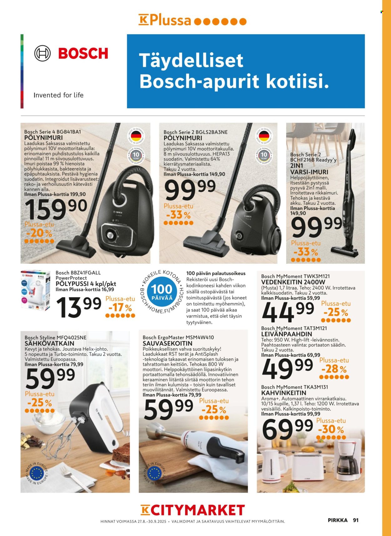 K-market tarjoukset - 27.08.2025 - 30.09.2025. Sivu 91
