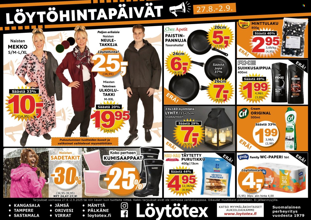 Löytötex tarjoukset - 27.08.2025 - 02.09.2025. Sivu 1