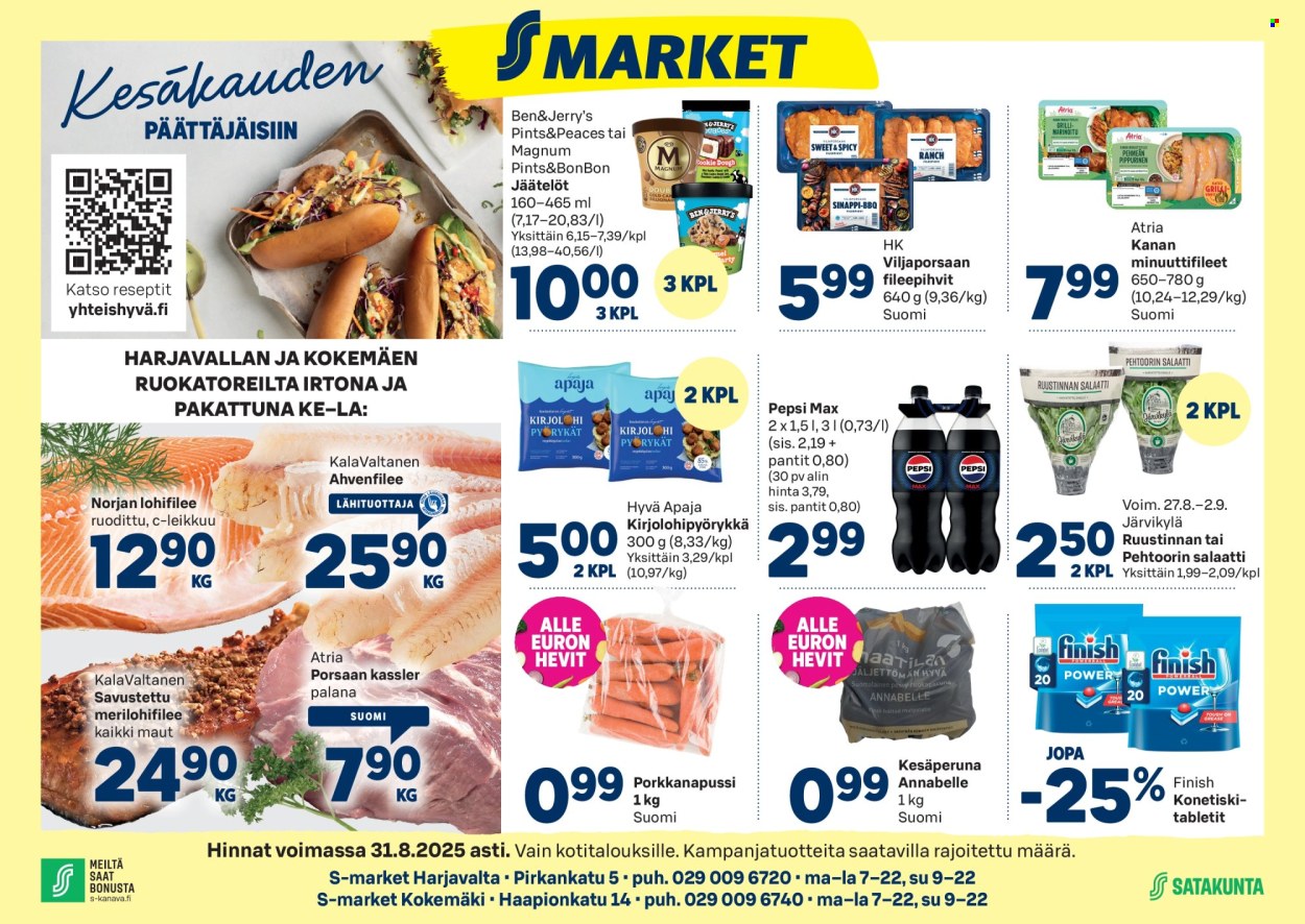 S-market tarjoukset - 27.08.2025 - 31.08.2025. Sivu 1