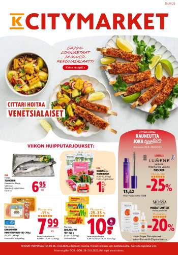 K-citymarket tarjoukset  - 28.08.2025 - 10.09.2025.