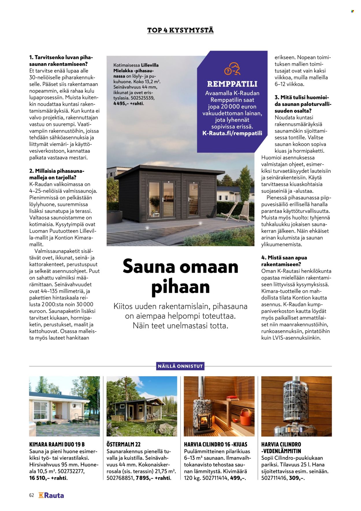 K-Rauta tarjoukset. Sivu 62