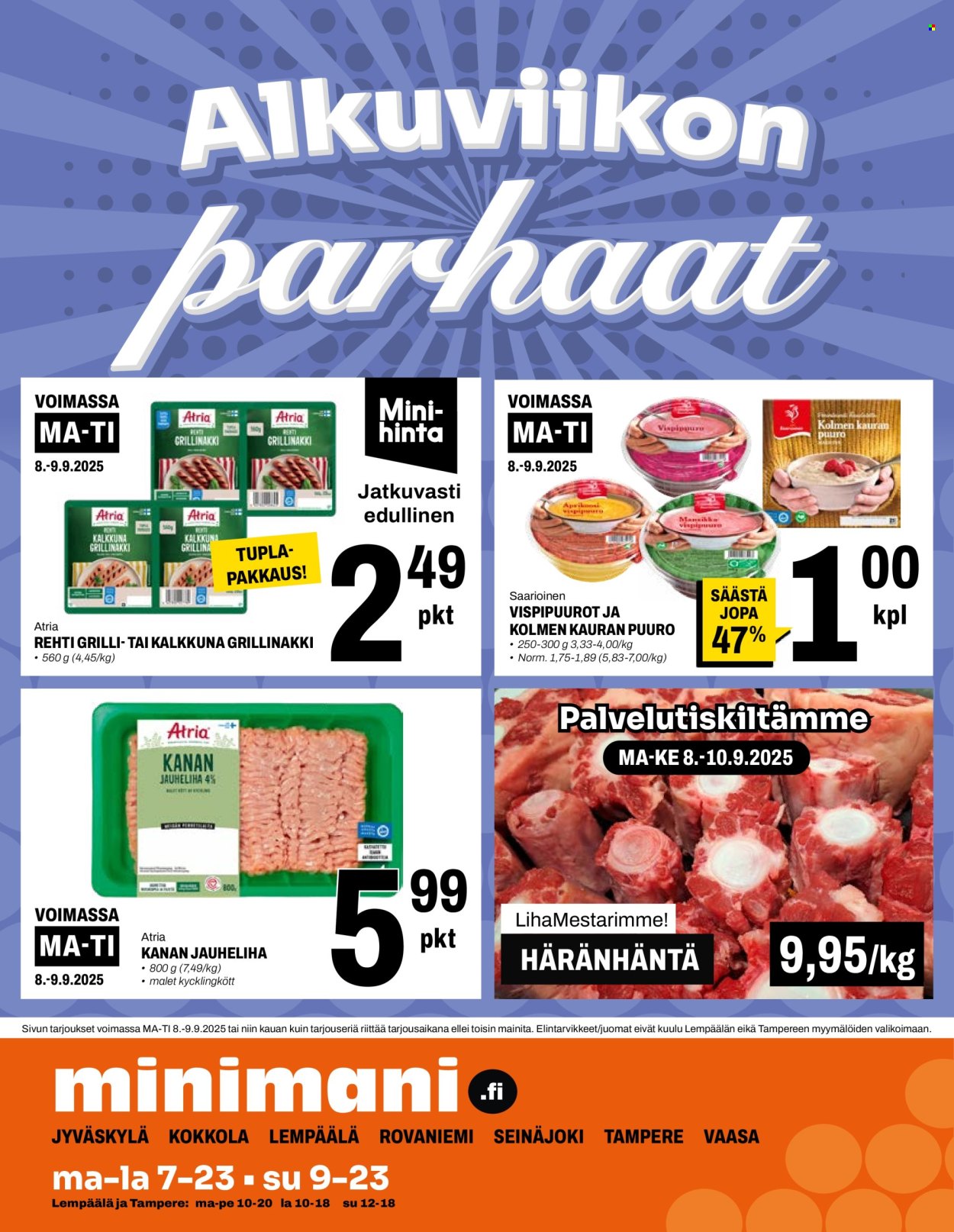Minimani tarjoukset - 03.09.2025 - 07.09.2025. Sivu 12