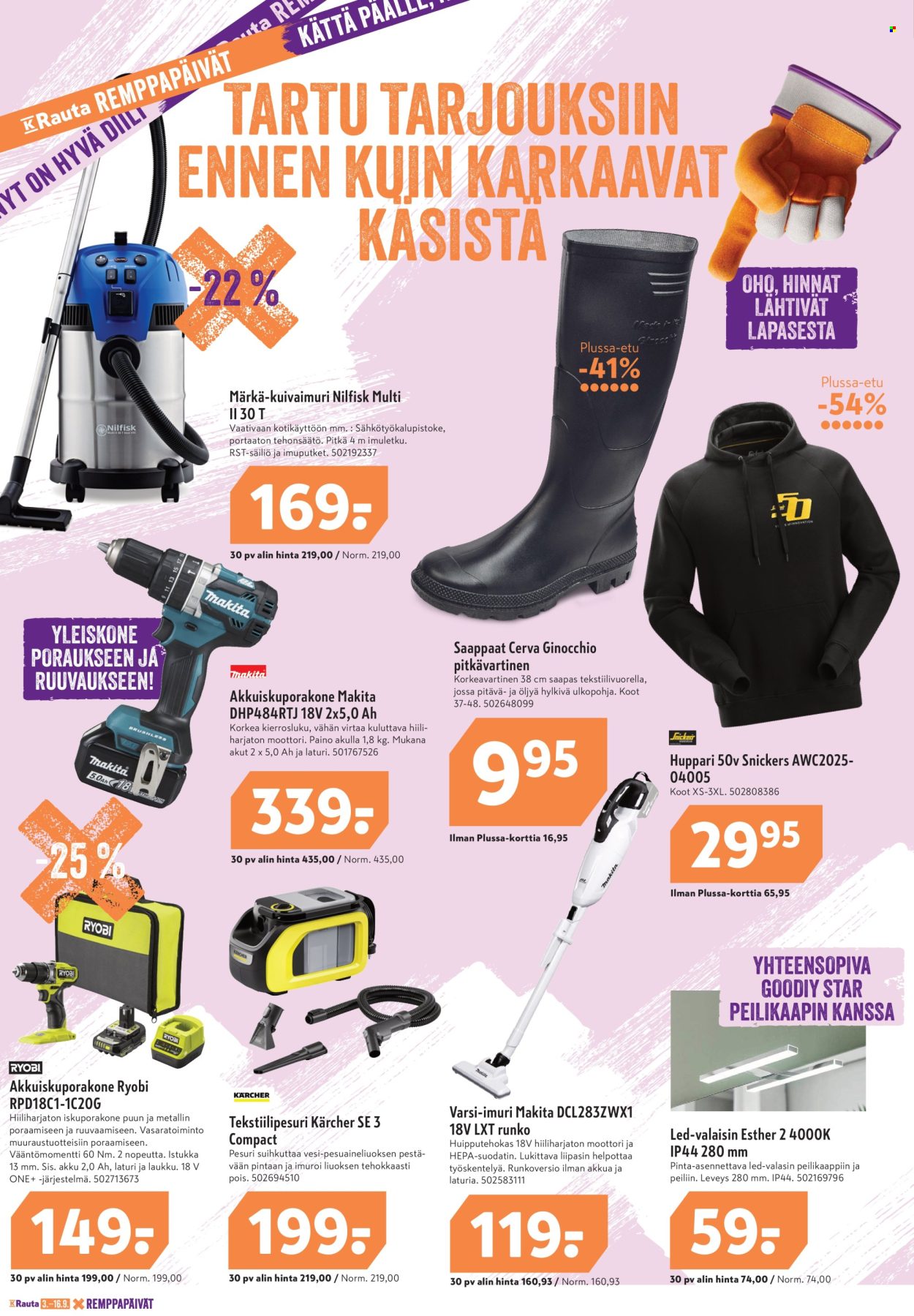 K-Rauta tarjoukset - 03.09.2025 - 16.09.2025. Sivu 4