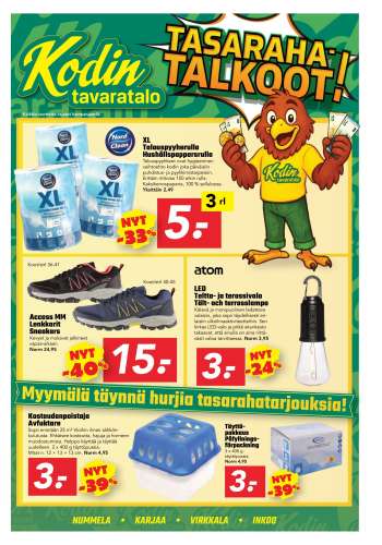 Kodintavaratalo tarjoukset  - 08.09.2025 - 21.09.2025.