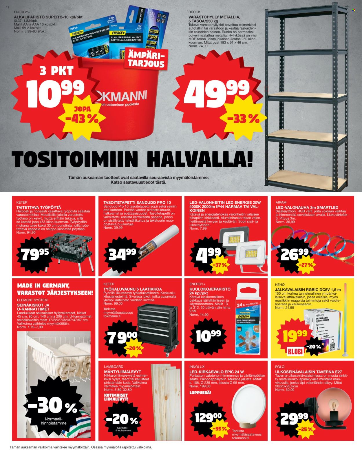 Tokmanni tarjoukset - 08.09.2025 - 14.09.2025. Sivu 12
