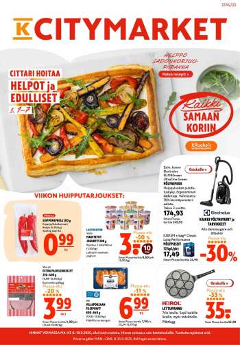 K-citymarket tarjoukset  - 08.09.2025 - 10.09.2025.