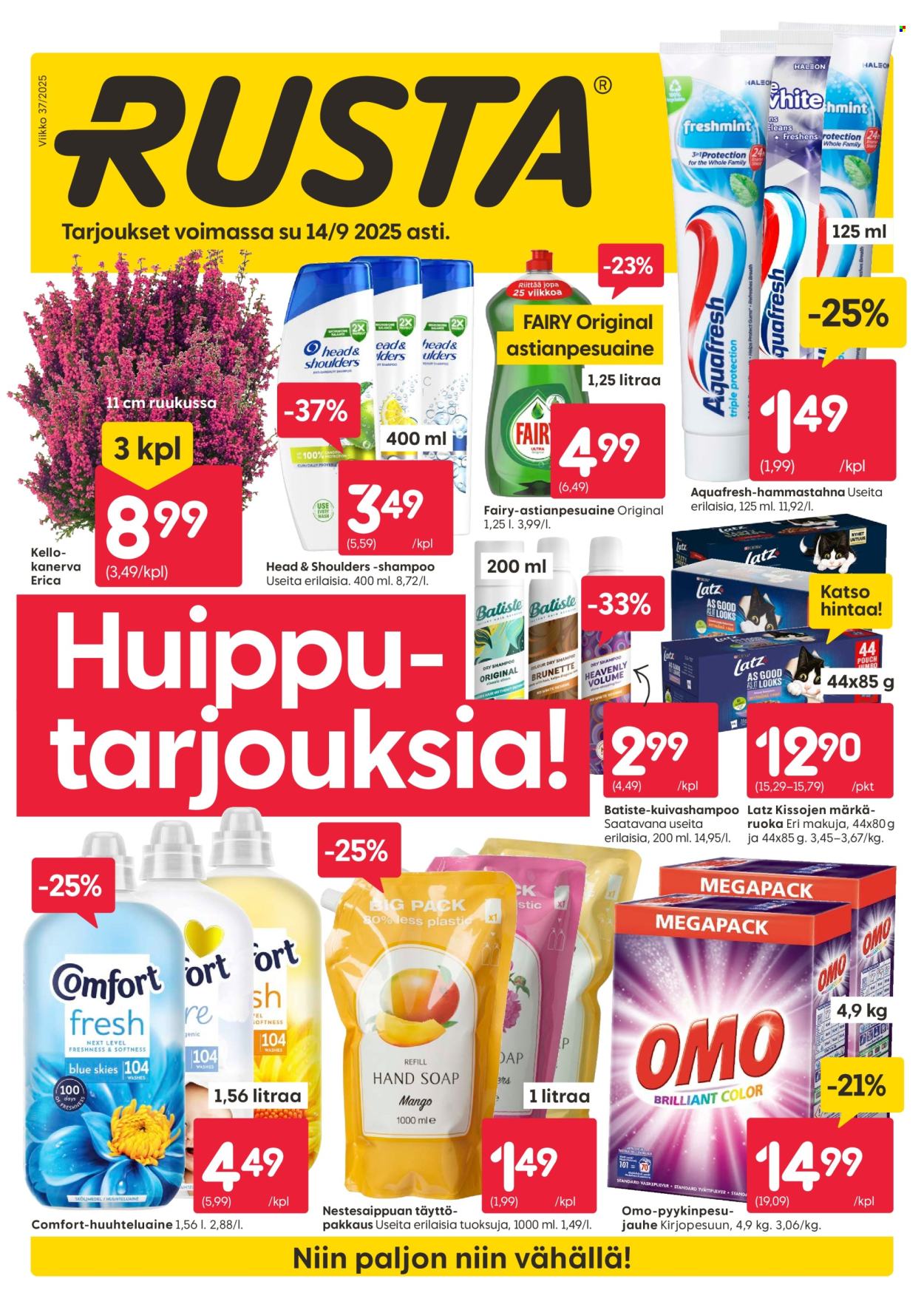Rusta tarjoukset - 08.09.2025 - 14.09.2025. Sivu 1