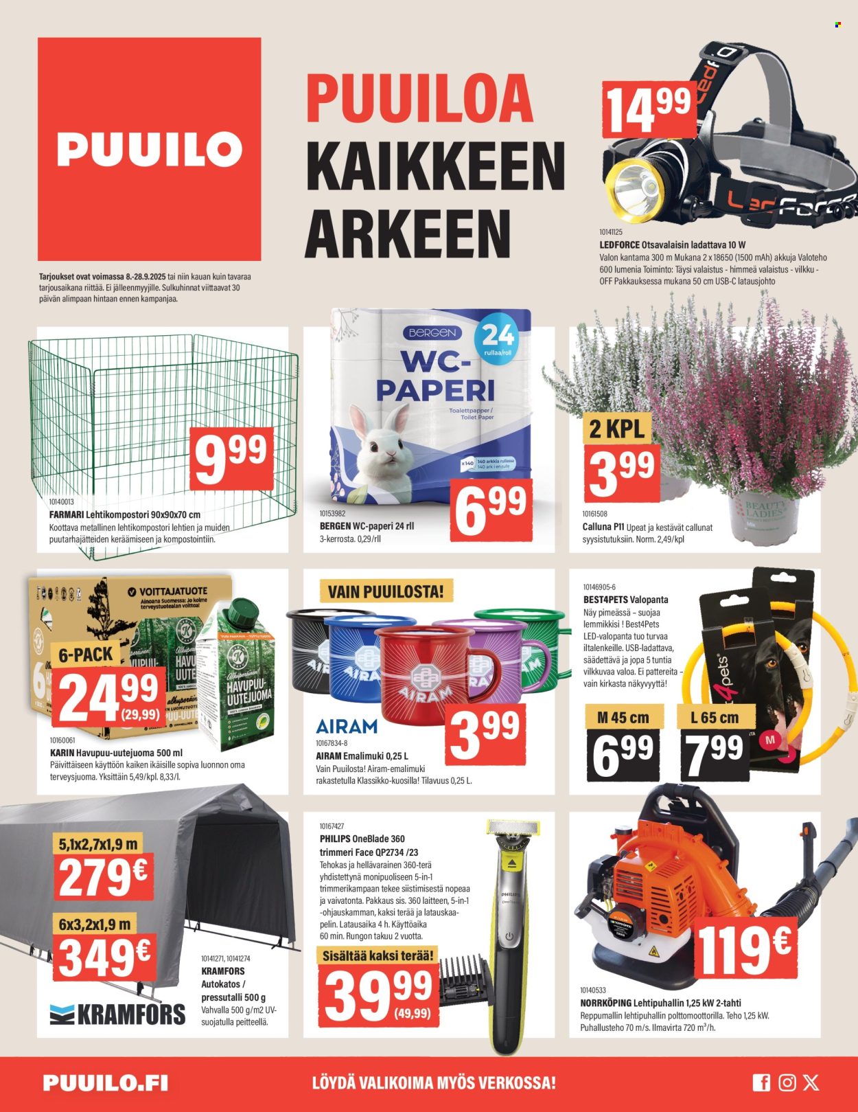 Puuilo tarjoukset - 08.09.2025 - 28.09.2025. Sivu 1