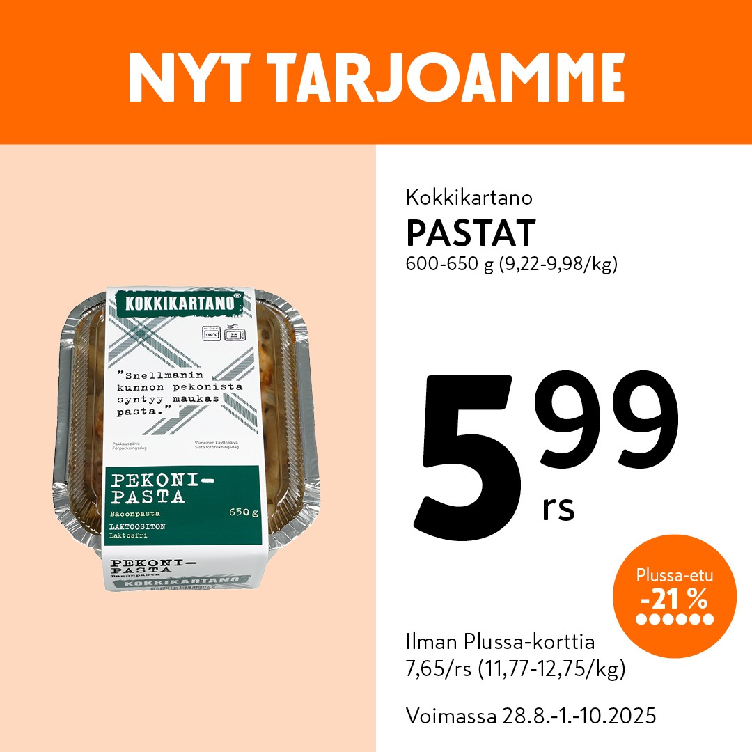 K-market tarjoukset - 28.08.2025 - 01.10.2025. Sivu 3