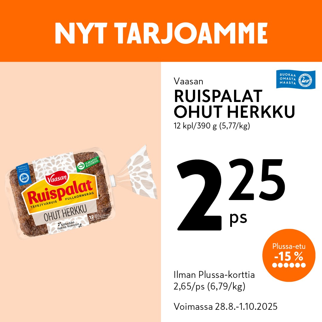 K-market tarjoukset - 28.08.2025 - 01.10.2025. Sivu 4