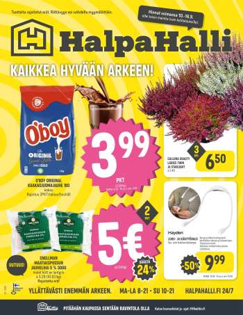 HalpaHalli tarjoukset  - 10.09.2025 - 16.09.2025.