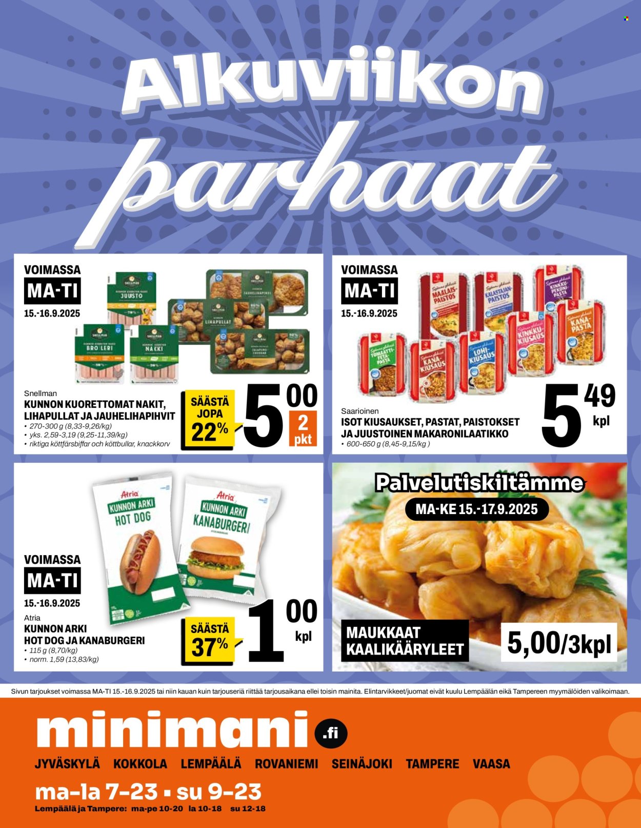 Minimani tarjoukset - 10.09.2025 - 14.09.2025. Sivu 12