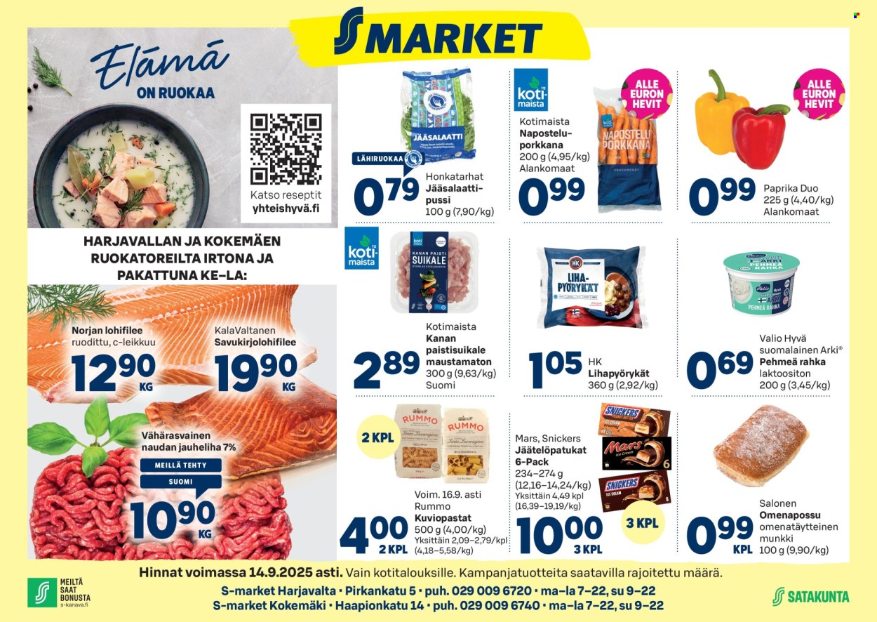 S-market tarjoukset - 10.09.2025 - 14.09.2025. Sivu 1