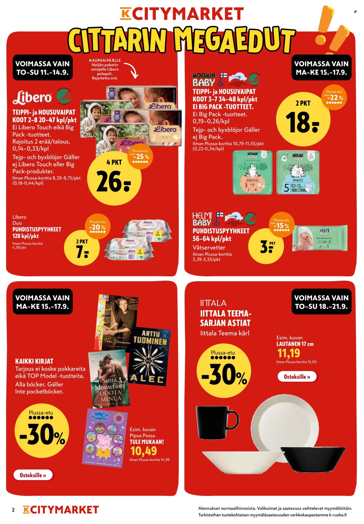 K-citymarket tarjoukset - 11.09.2025 - 21.09.2025. Sivu 2