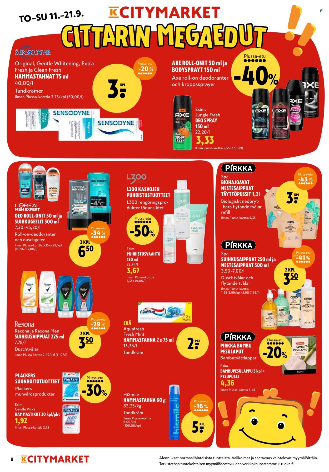 K-citymarket tarjoukset - 11.09.2025 - 21.09.2025. Sivu 8