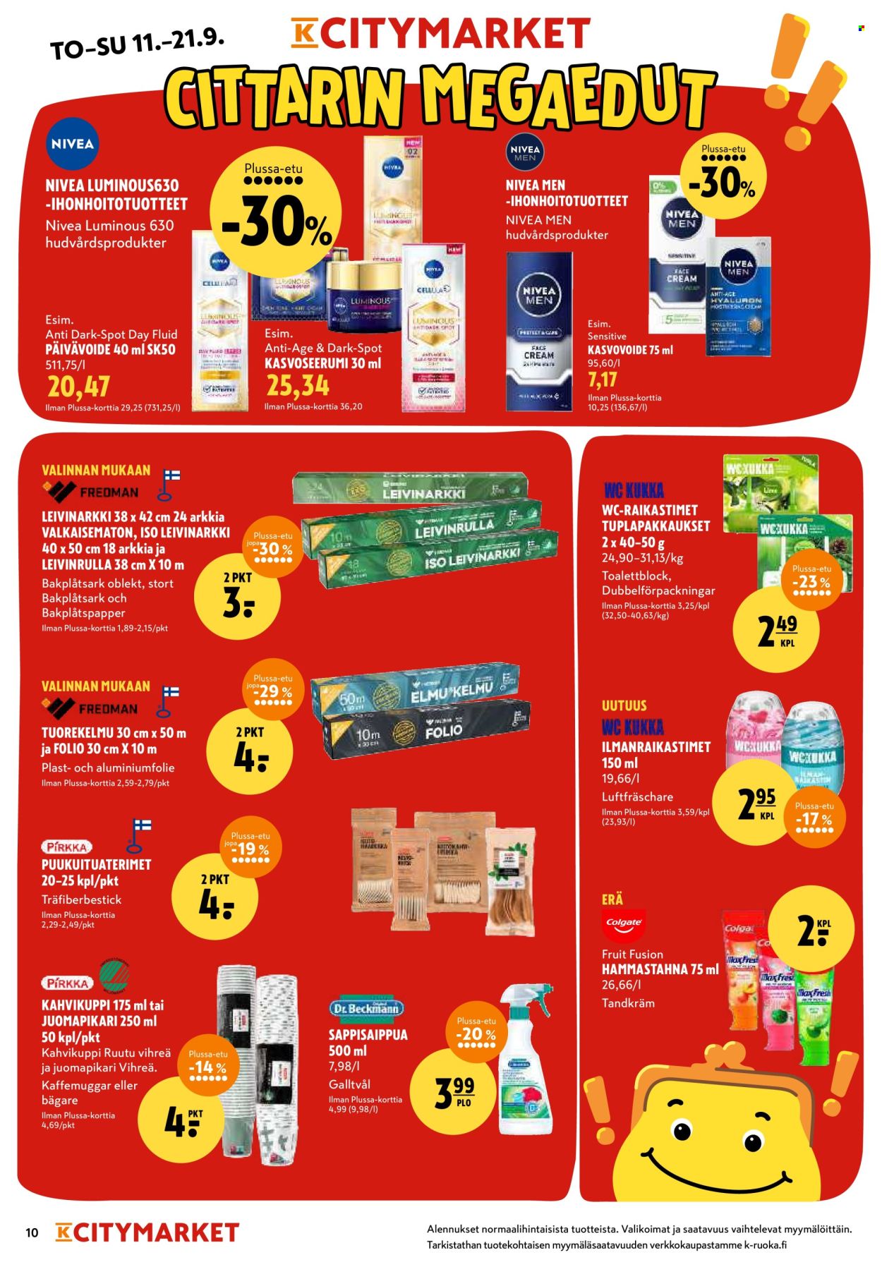 K-citymarket tarjoukset - 11.09.2025 - 21.09.2025. Sivu 10