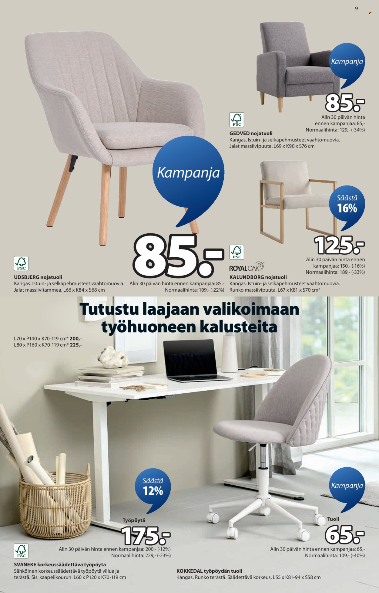 JYSK tarjoukset - 11.09.2025 - 24.09.2025. Sivu 9