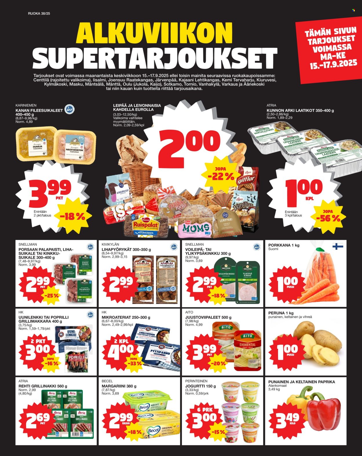 Tokmanni tarjoukset - 15.09.2025 - 17.09.2025. Sivu 1