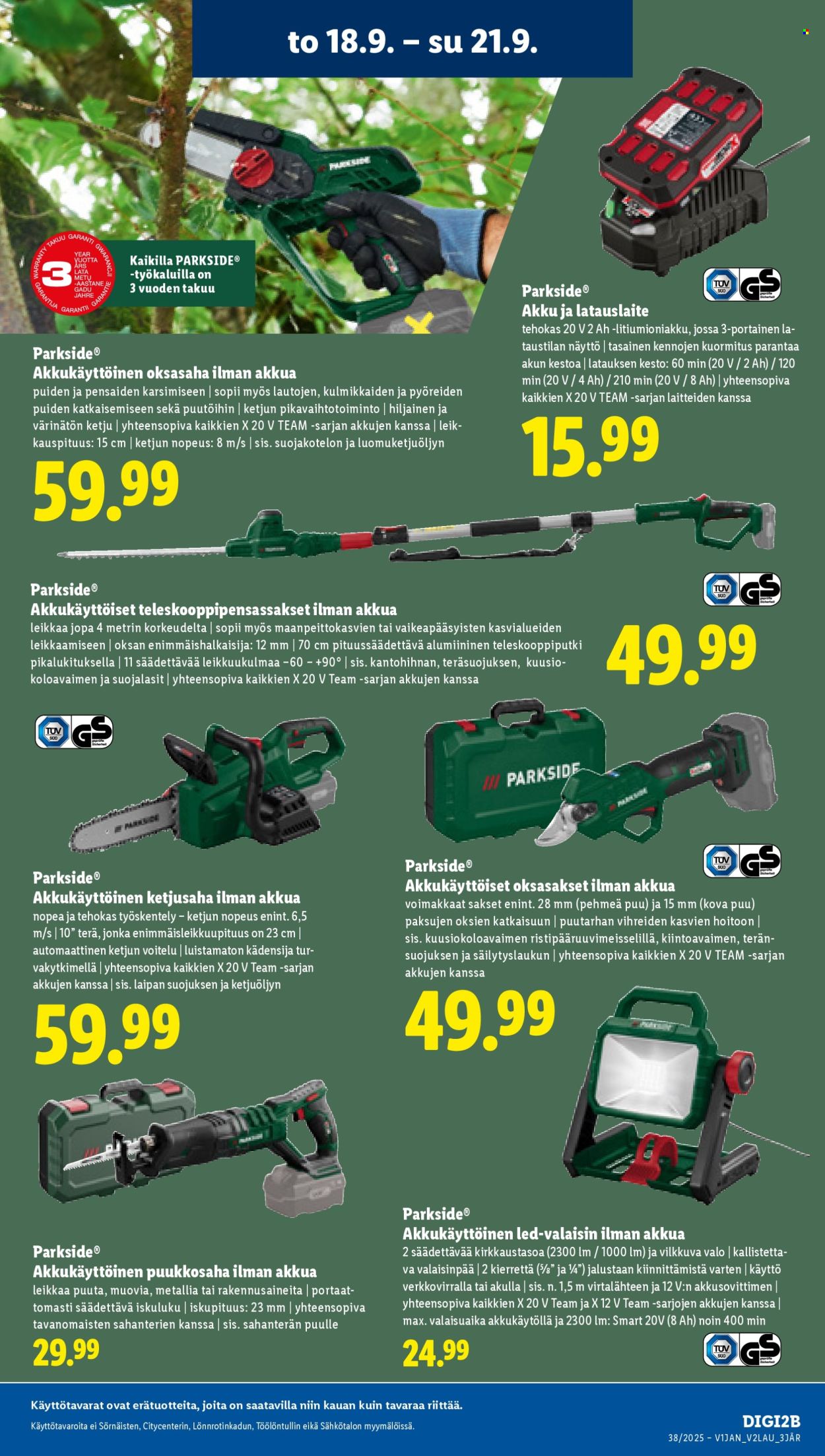 Lidl tarjoukset - 18.09.2025 - 24.09.2025. Sivu 21