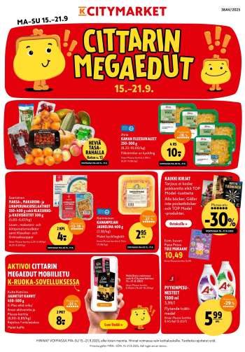 K-citymarket tarjoukset  - 15.09.2025 - 21.09.2025.