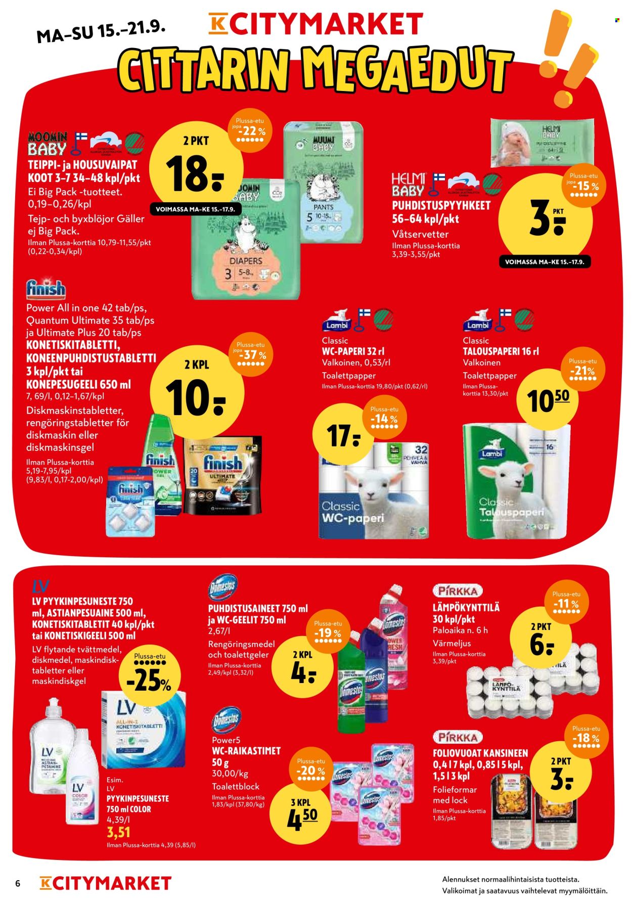 K-citymarket tarjoukset - 15.09.2025 - 21.09.2025. Sivu 6