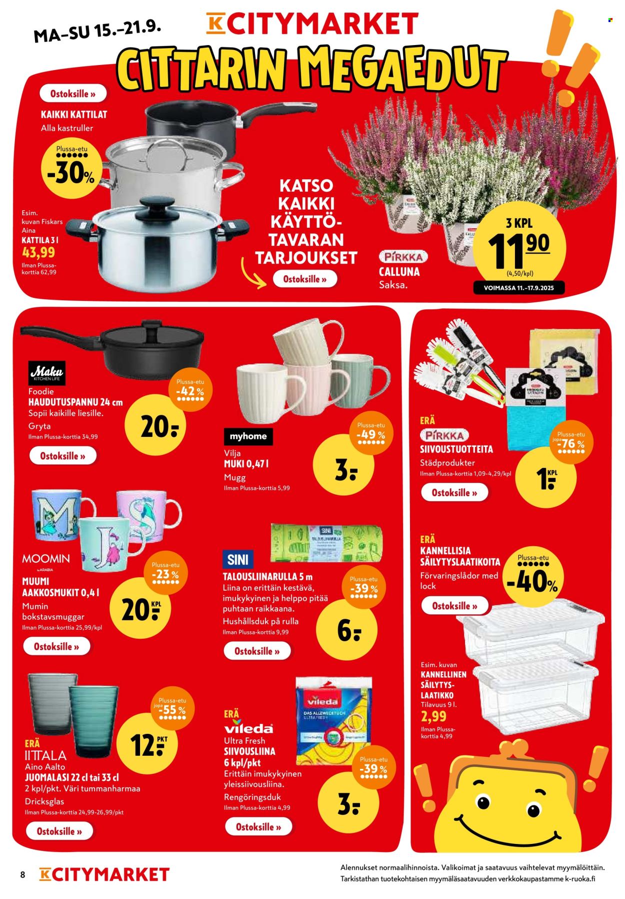 K-citymarket tarjoukset - 15.09.2025 - 21.09.2025. Sivu 8