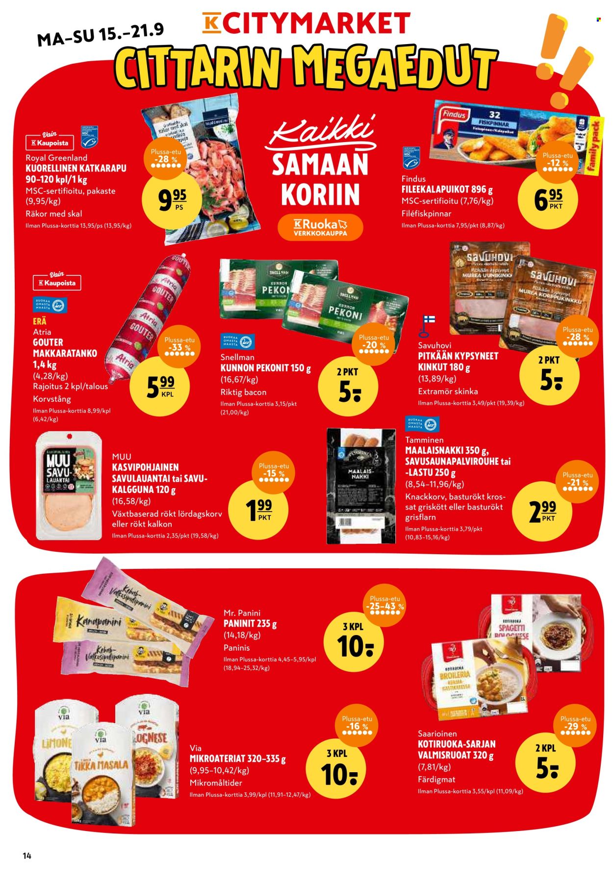 K-citymarket tarjoukset - 15.09.2025 - 21.09.2025. Sivu 14
