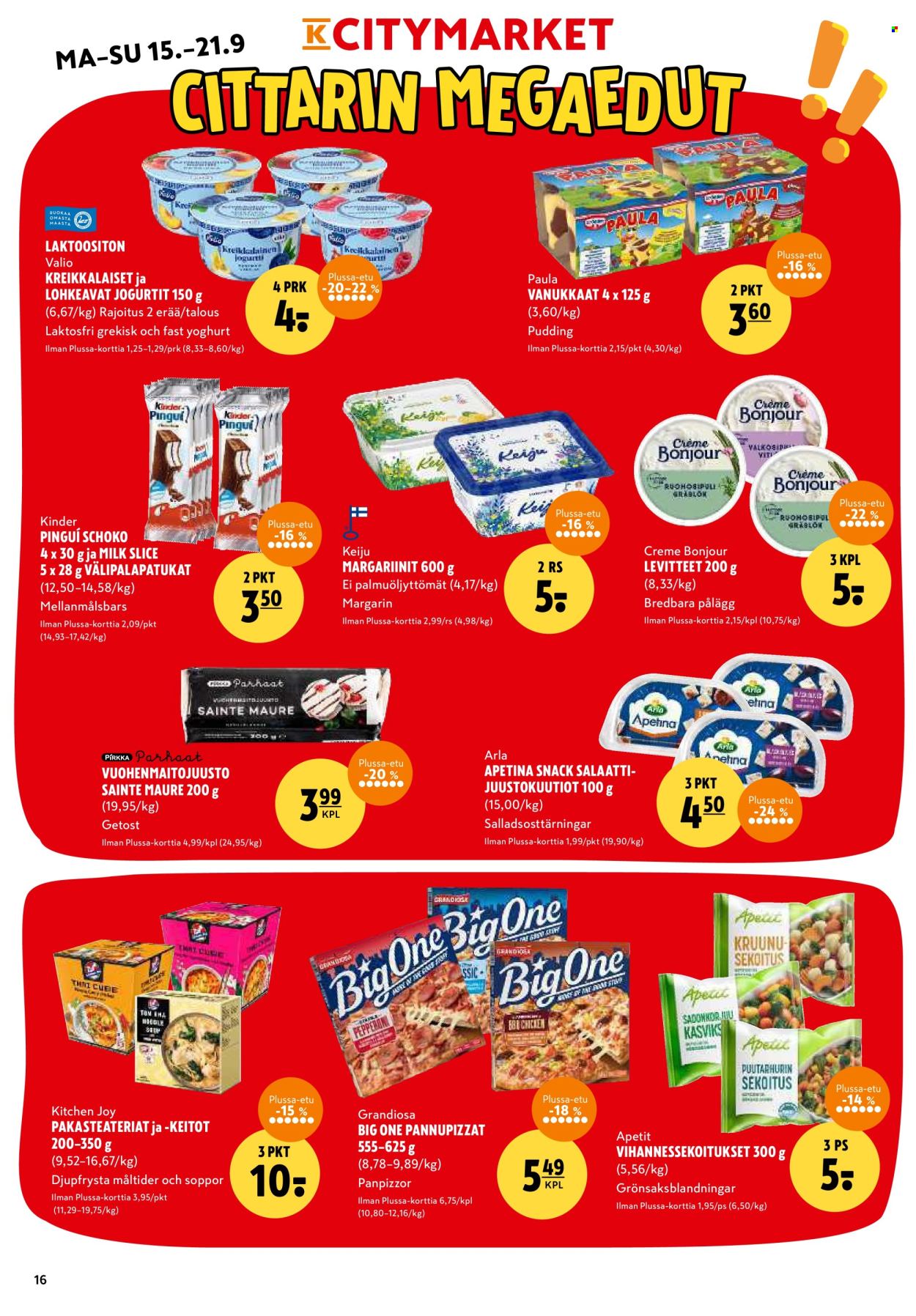K-citymarket tarjoukset - 15.09.2025 - 21.09.2025. Sivu 16