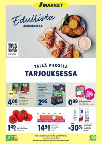 S-market tarjoukset  - 17.09.2025 - 21.09.2025.