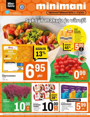 Minimani tarjoukset  - 17.09.2025 - 21.09.2025.